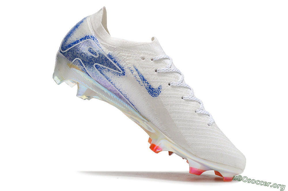 Nike Air Zoom Mercurial Vapor 16 Elite FG Football Boots - White/Silver/Blue/Orange 4