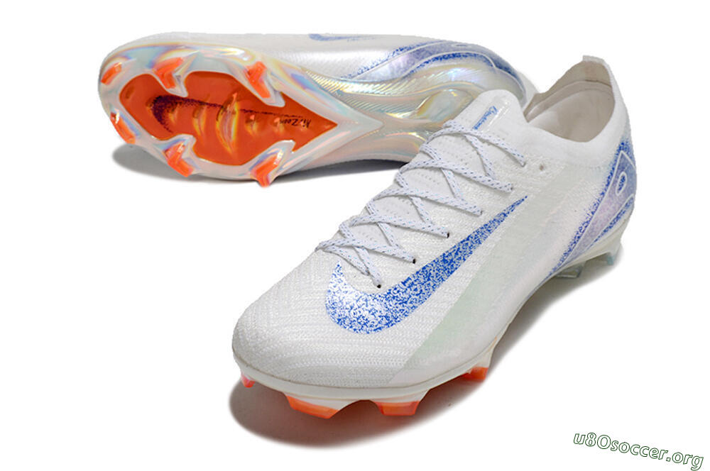 Nike Air Zoom Mercurial Vapor 16 Elite FG Football Boots - White/Silver/Blue/Orange 0