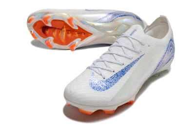 Nike Air Zoom Mercurial Vapor 16 Elite FG Football Boots - White/Silver/Blue/Orange