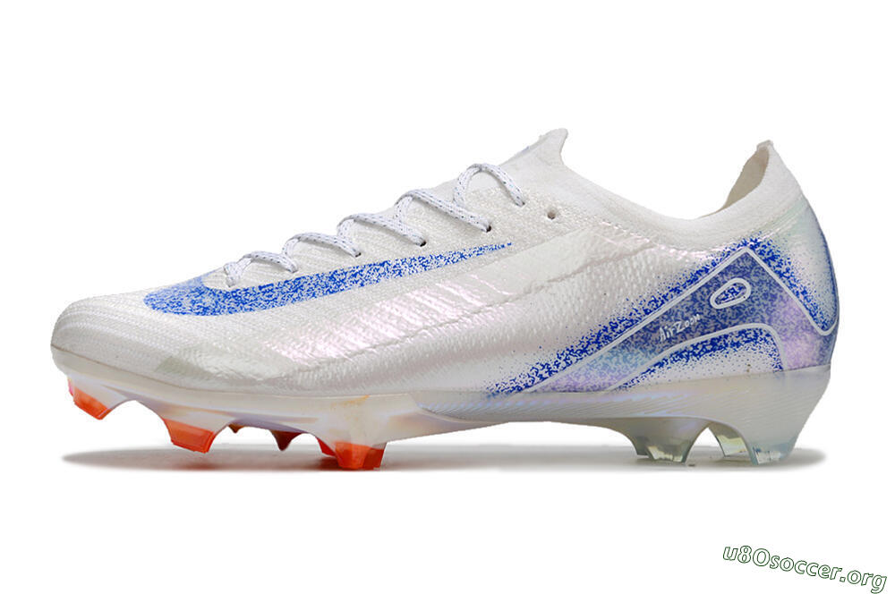 Nike Air Zoom Mercurial Vapor 16 Elite FG Football Boots - White/Silver/Blue/Orange 3