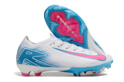 Nike Air Zoom Mercurial Vapor 16 Elite FG Football Boots - White/Pink/Blue