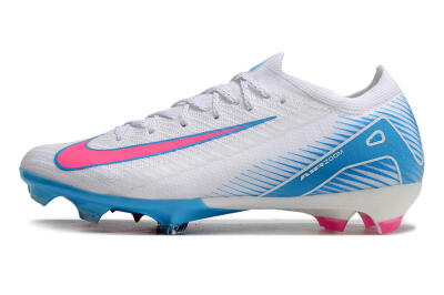 Nike Air Zoom Mercurial Vapor 16 Elite FG Football Boots - White/Pink/Blue