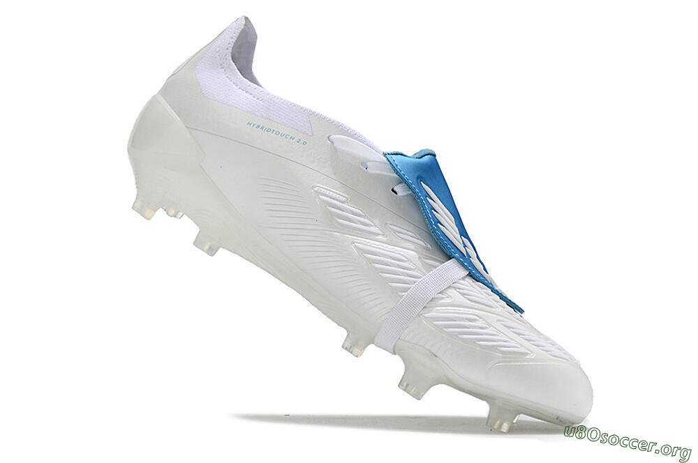 Adidas Predator Elite Foldover Tongue FG Football Boots - White/Blue 4