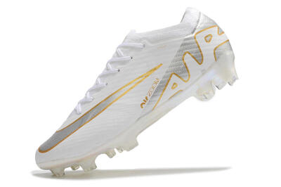 Nike Air Zoom Mercurial Vapor 15 Elite FG Football Boots - White/Silver/Gold