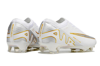 Nike Air Zoom Mercurial Vapor 15 Elite FG Football Boots - White/Silver/Gold