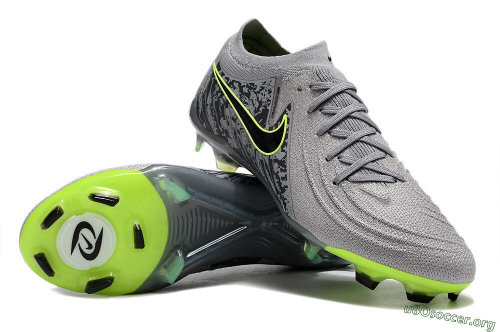 Nike Phantom Luna Elite NU FG Football Boots - Grey/Black/Yellow 0