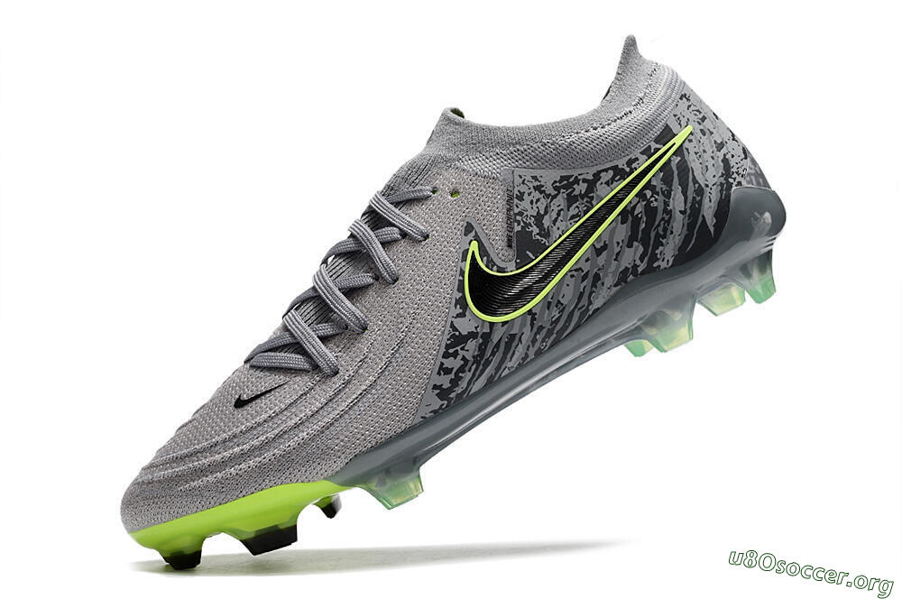 Nike Phantom Luna Elite NU FG Football Boots - Grey/Black/Yellow 4