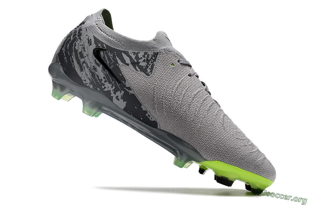 Nike Phantom Luna Elite NU FG Football Boots - Grey/Black/Yellow 5