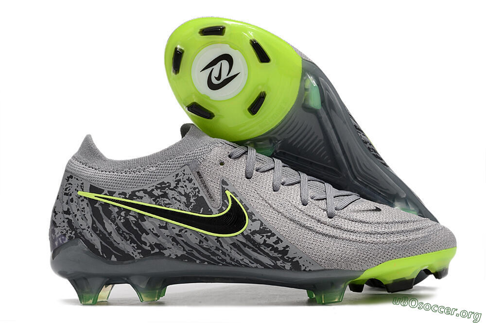 Nike Phantom Luna Elite NU FG Football Boots - Grey/Black/Yellow 2