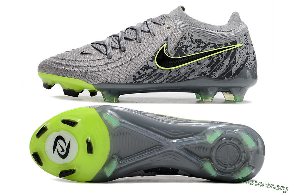 Nike Phantom Luna Elite NU FG Football Boots - Grey/Black/Yellow 1