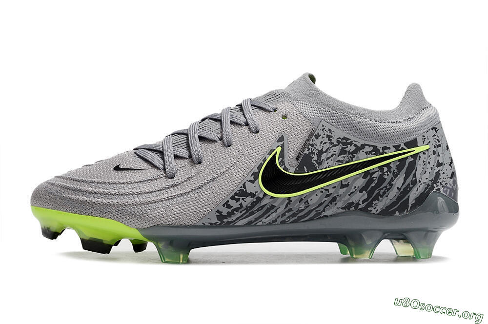 Nike Phantom Luna Elite NU FG Football Boots - Grey/Black/Yellow 3
