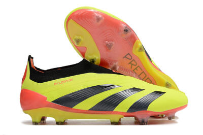 Adidas Predator Accuracy+ Laceless FG Football Boots - Yellow/Black/Orange