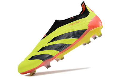Adidas Predator Accuracy+ Laceless FG Football Boots - Yellow/Black/Orange