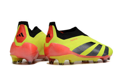 Adidas Predator Accuracy+ Laceless FG Football Boots - Yellow/Black/Orange