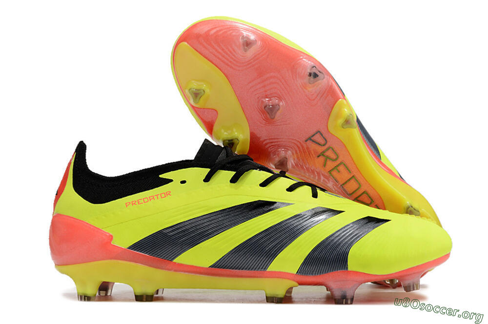 Adidas Predator Elite FG Football Boots - Yellow/Black/Orange 2