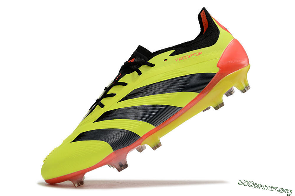 Adidas Predator Elite FG Football Boots - Yellow/Black/Orange 4