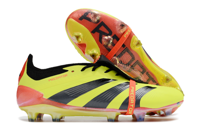 Adidas Predator Elite Foldover Tongue FG Football Boots - Yellow/Black/Orange