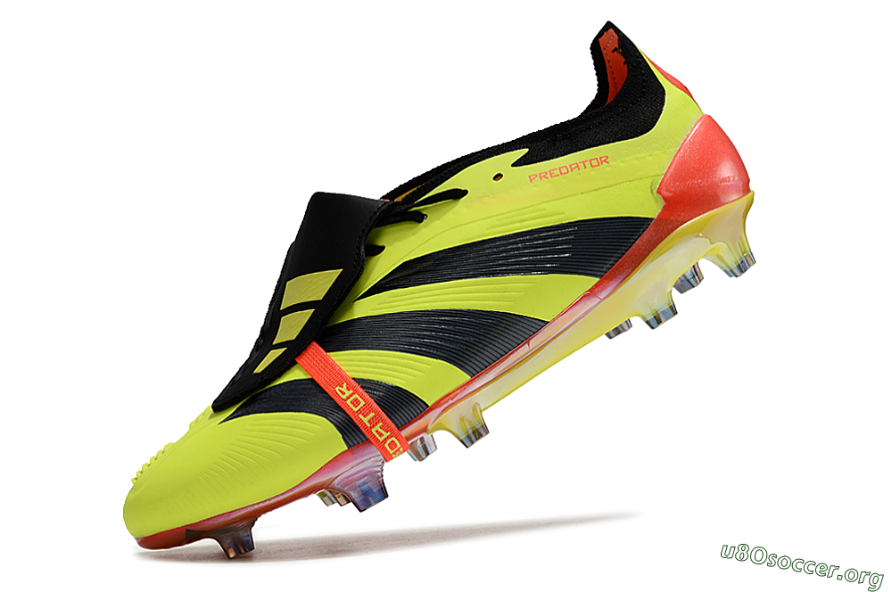 Adidas Predator Elite Foldover Tongue FG Football Boots - Yellow/Black/Orange 4