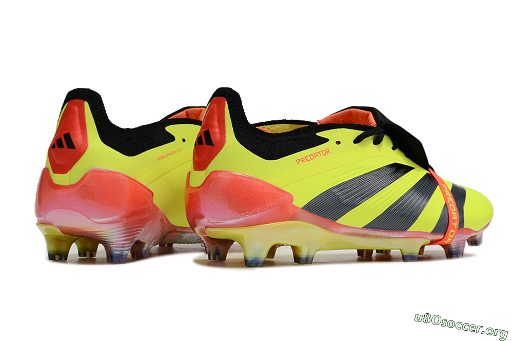 Adidas Predator Elite Foldover Tongue FG Football Boots - Yellow/Black/Orange 5