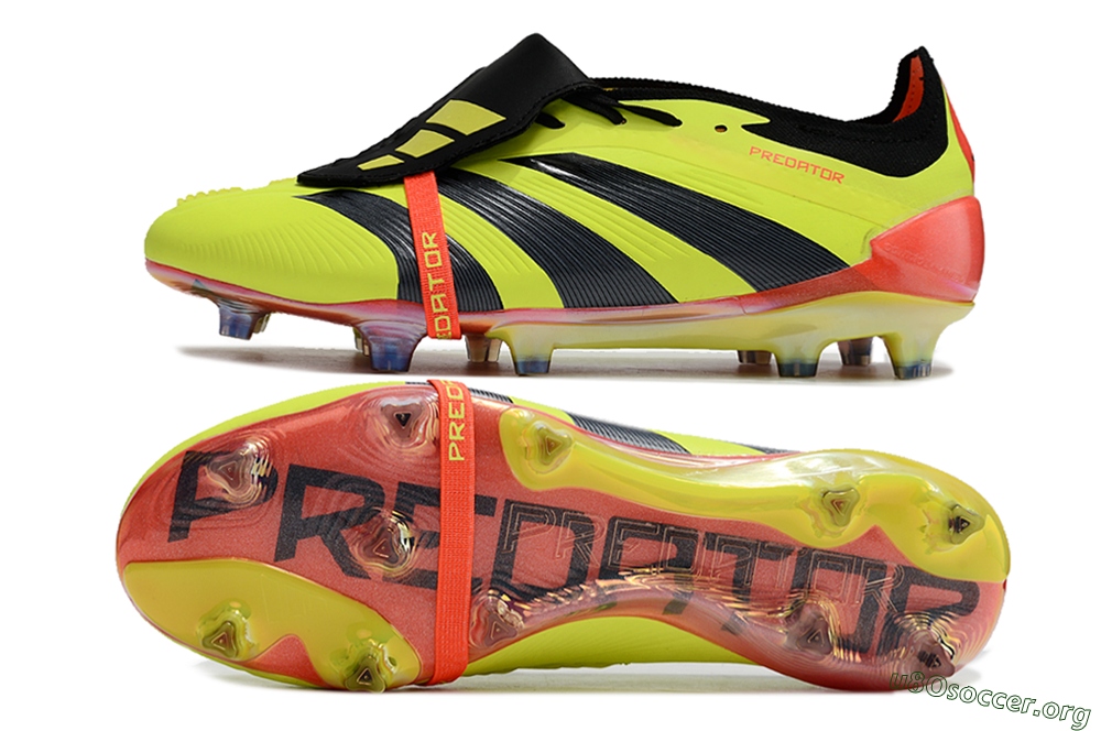 Adidas Predator Elite Foldover Tongue FG Football Boots - Yellow/Black/Orange 1