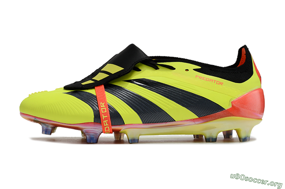 Adidas Predator Elite Foldover Tongue FG Football Boots - Yellow/Black/Orange 3