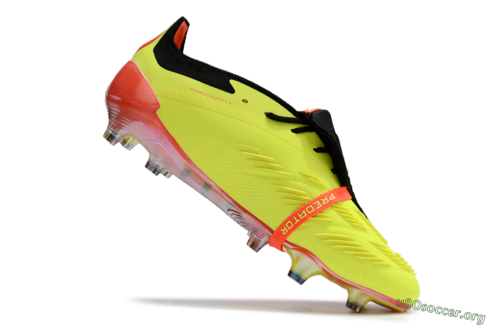 Adidas Predator Elite Foldover Tongue FG Football Boots - Yellow/Black/Orange 6