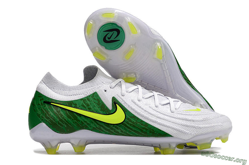 Nike Phantom Luna Elite NU FG Football Boots - White/Green/Yellow 2