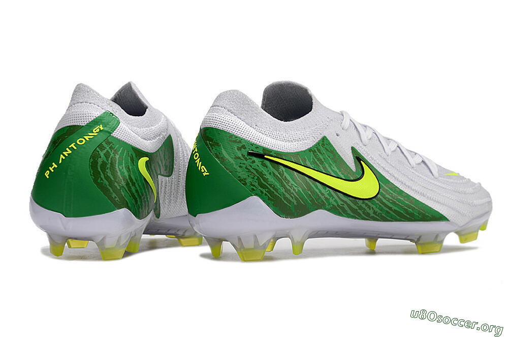 Nike Phantom Luna Elite NU FG Football Boots - White/Green/Yellow 6