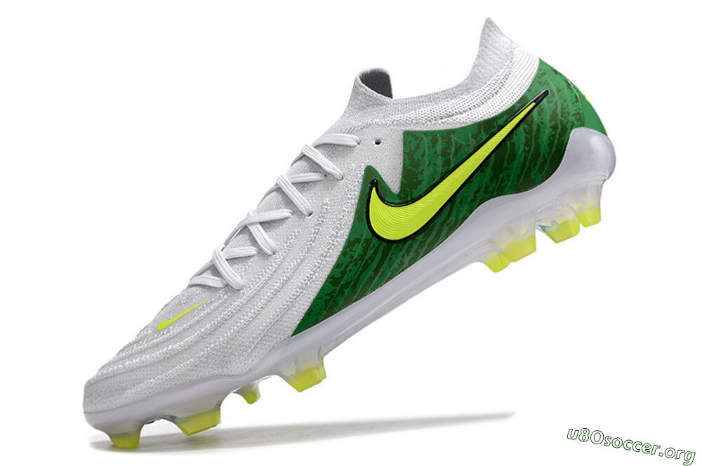 Nike Phantom Luna Elite NU FG Football Boots - White/Green/Yellow 5