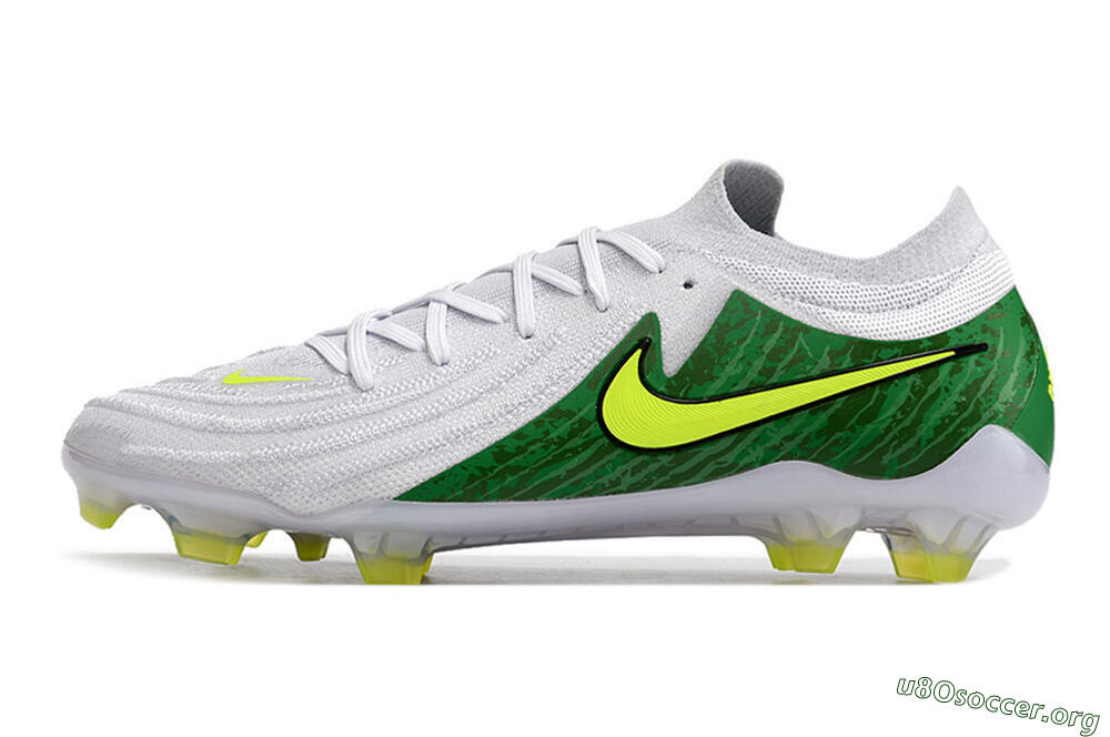 Nike Phantom Luna Elite NU FG Football Boots - White/Green/Yellow 3