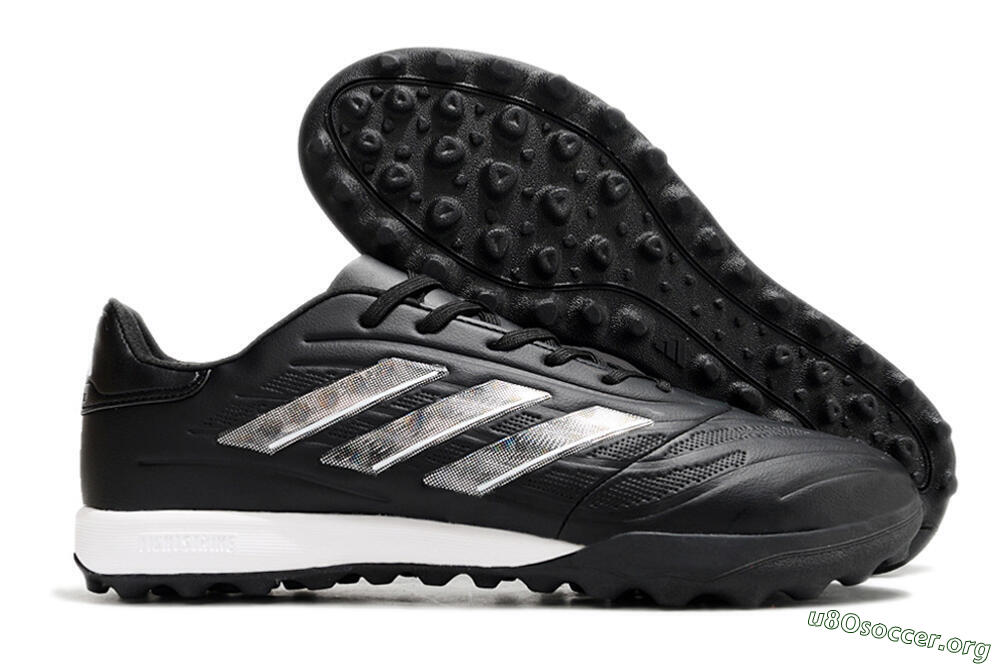 Adidas Copa Pure.3 TF Football Shoes - Black/Sliver/White 2