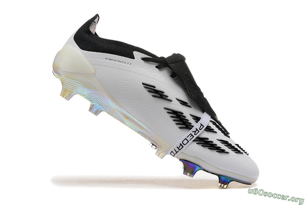Adidas Predator Elite Foldover Tongue FG Football Boots - White/Black/Gold 7