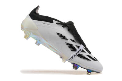 Adidas Predator Elite Foldover Tongue FG Football Boots - White/Black/Gold