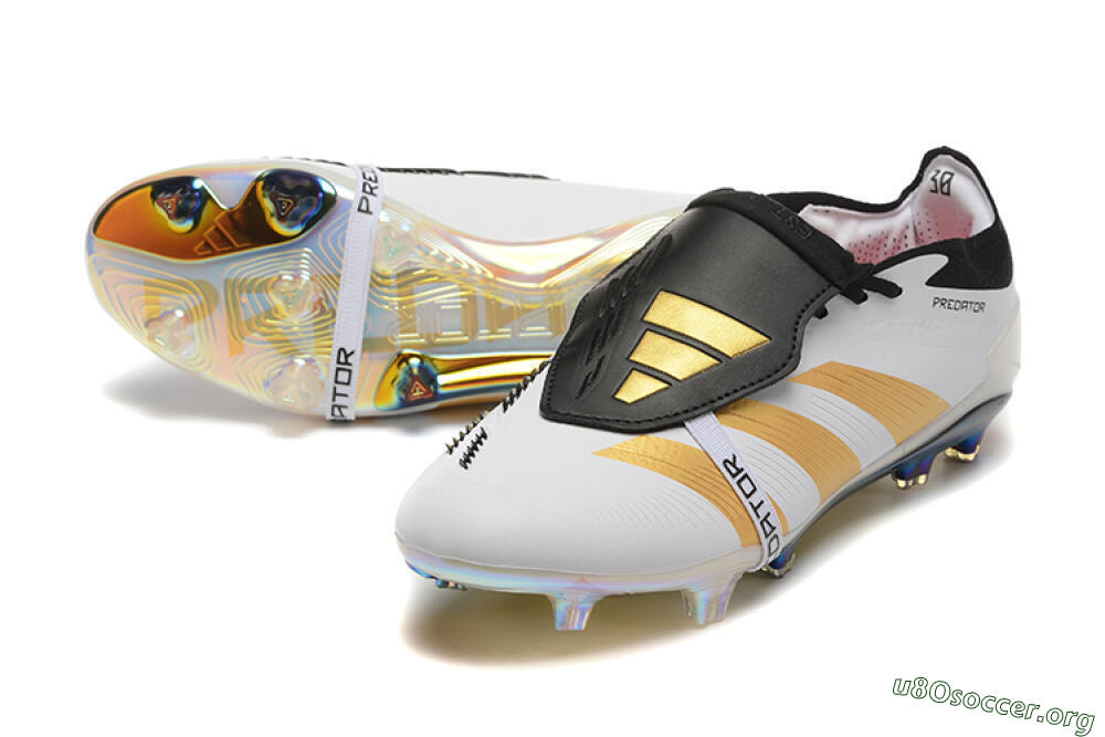 Adidas Predator Elite Foldover Tongue FG Football Boots - White/Black/Gold 0