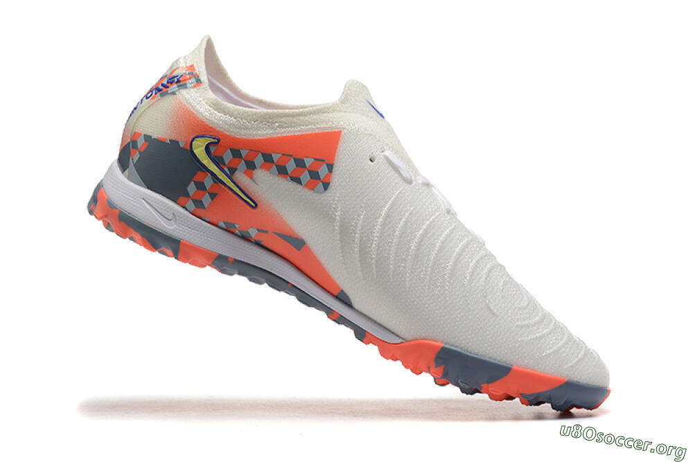 Nike Phantom GX 2 Elite TF Football Shoes - White/Blue/Yellow/Orange 7
