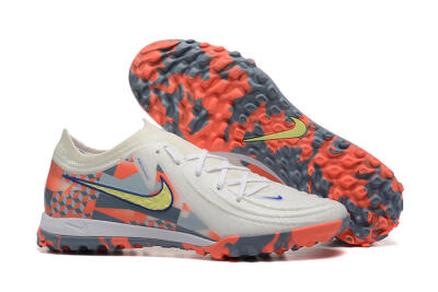 Nike Phantom GX 2 Elite TF Football Shoes - White/Blue/Yellow/Orange