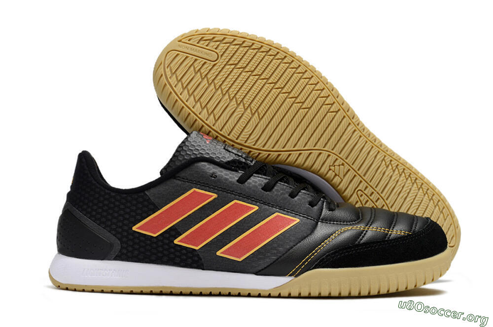 Adidas Top Sala FG Football Shoes - Black/Orange/Brown 2