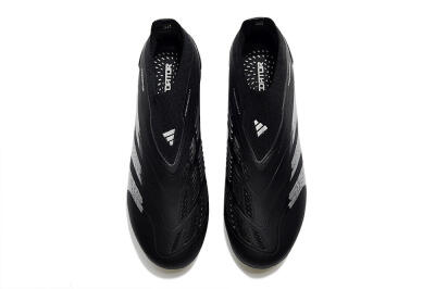 Adidas Predator Accuracy+ Laceless FG Football Boots - Black/Silver