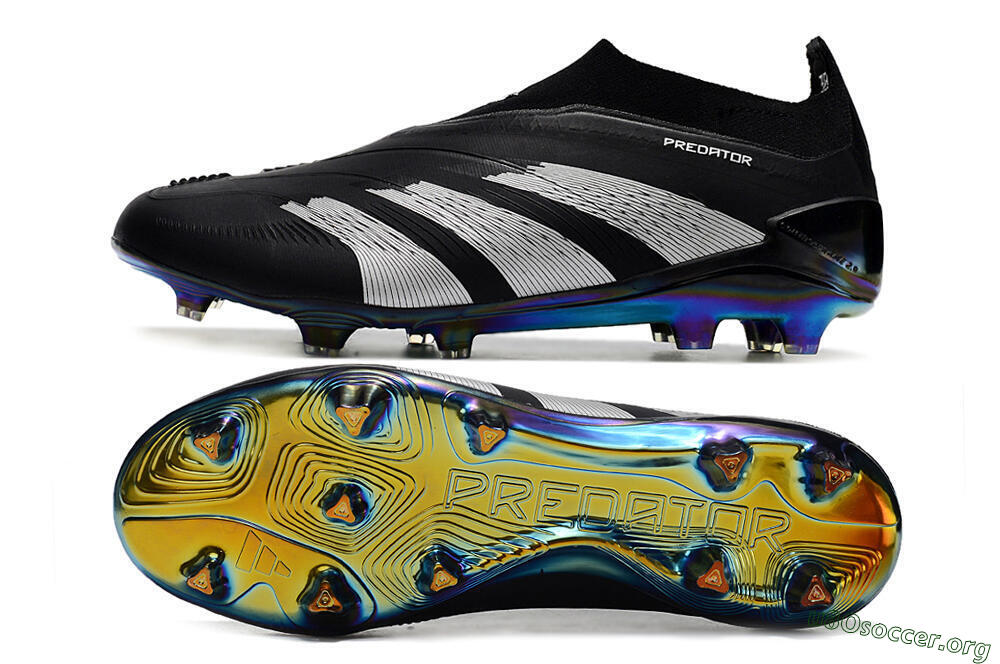 Adidas Predator Accuracy+ Laceless FG Football Boots - Black/Silver 1