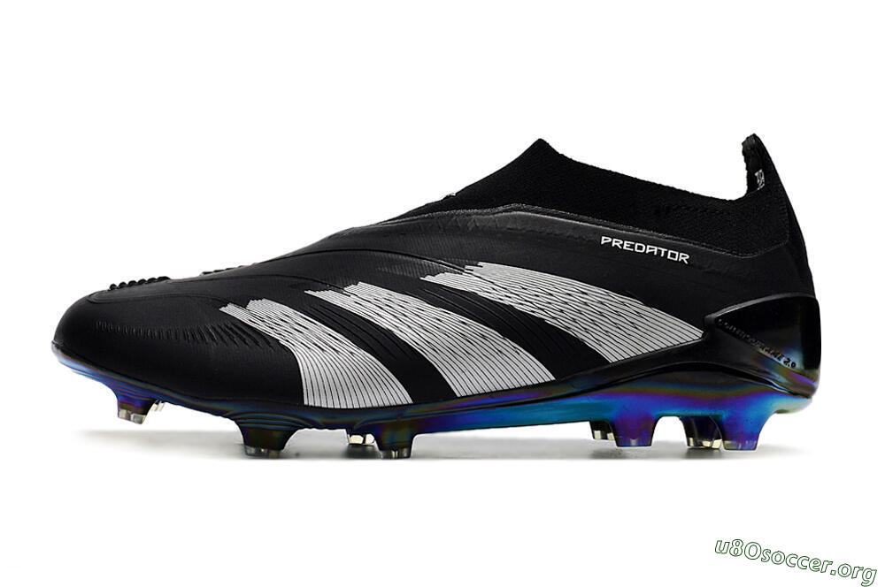 Adidas Predator Accuracy+ Laceless FG Football Boots - Black/Silver 3