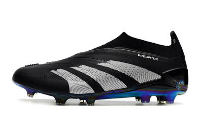 Adidas Predator Accuracy+ Laceless FG Football Boots - Black/Silver