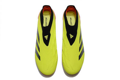 Adidas Predator Accuracy+ Laceless FG Football Boots - Yellow/Black/Grey