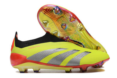 Adidas Predator Accuracy+ Laceless FG Football Boots - Yellow/Black/Grey