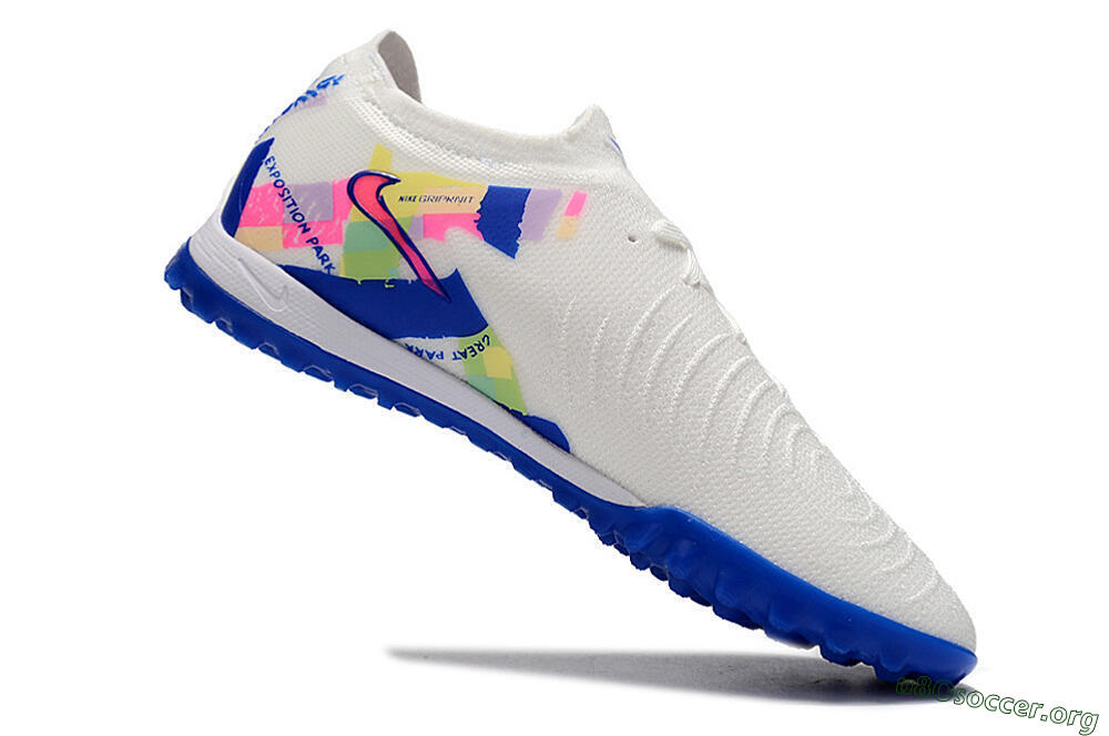 Nike Phantom Luna Elite TF Football Shoes - White/Blue/Pink/Yellow 4