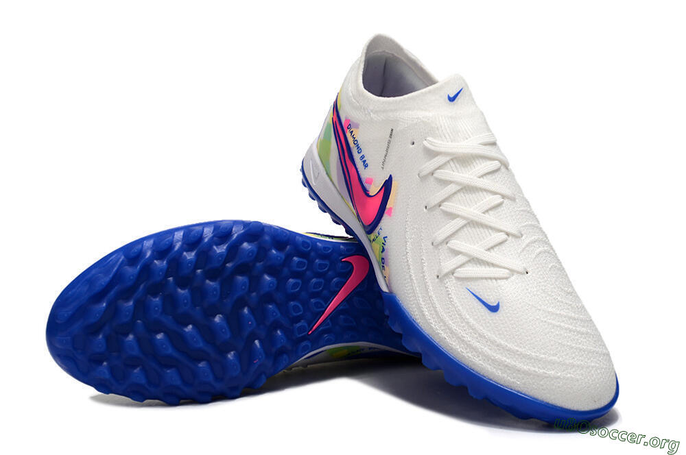 Nike Phantom Luna Elite TF Football Shoes - White/Blue/Pink/Yellow 0