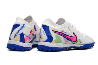 Nike Phantom Luna Elite TF Football Shoes - White/Blue/Pink/Yellow