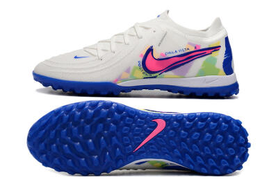 Nike Phantom Luna Elite TF Football Shoes - White/Blue/Pink/Yellow