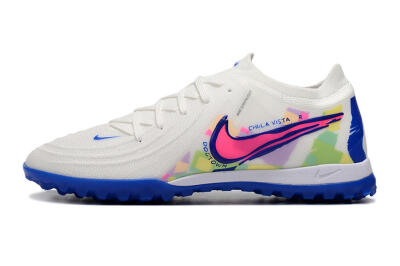 Nike Phantom Luna Elite TF Football Shoes - White/Blue/Pink/Yellow