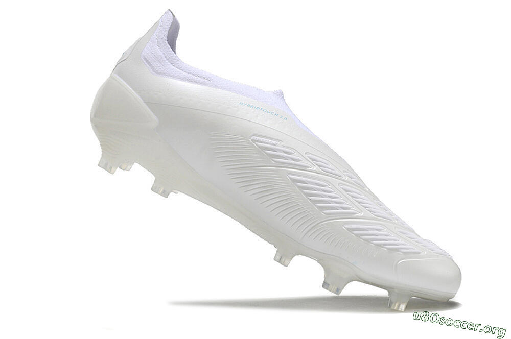 Adidas Predator Accuracy+ Laceless FG Football Boots - White/Blue 4