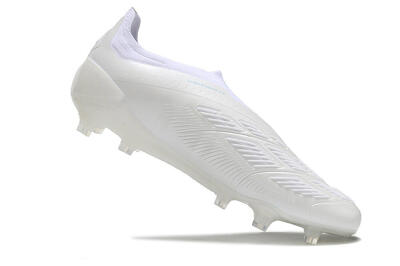 Adidas Predator Accuracy+ Laceless FG Football Boots - White/Blue